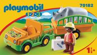 Playmobil - Dierenverzorger Met Neushoorn (70182) - Speelgoed (4008789701824) - thumbnail