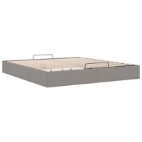 Bedframe zonder matras 180x200 cm stof taupe - thumbnail