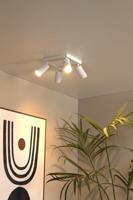 Lucide CLUBS - Plafondspot - 4xGU10 - Wit - thumbnail