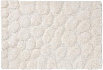Badmat Sealskin Pebbles Katoen 90x60 cm Ivoor