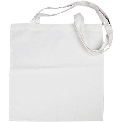 Creativ Company Tas met lang hengsel, afm 38x42 cm, 130 gr, wit, 10 stuk/ 1 doos