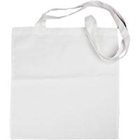 Creativ Company Tas met lang hengsel, afm 38x42 cm, 130 gr, wit, 10 stuk/ 1 doos - thumbnail