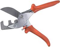 Lowe buiskniptang 16-19mm om installatiebuis van 16 en 19mm geel en grijs mee af te knippen - thumbnail