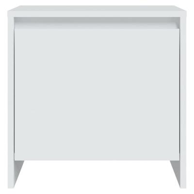 Nachtkastjes 2 st 45x34x44,5 cm bewerkt hout wit