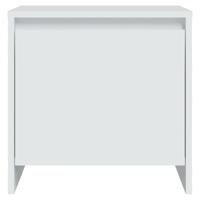 Nachtkastjes 2 st 45x34x44,5 cm bewerkt hout wit - thumbnail
