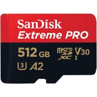 SanDisk Extreme PRO microSDXC-kaart 512 GB Class 10, UHS-I, v30 Video Speed Class Schokbestendig, Waterdicht - thumbnail