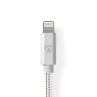 Nedis CCTB39300AL30 Data- En Oplaadkabel Apple Lightning 8-pins Male - Usb A Male 3,0 M Aluminium - thumbnail