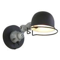 Mexlite Wandlamp davin 7657zw zwart - thumbnail
