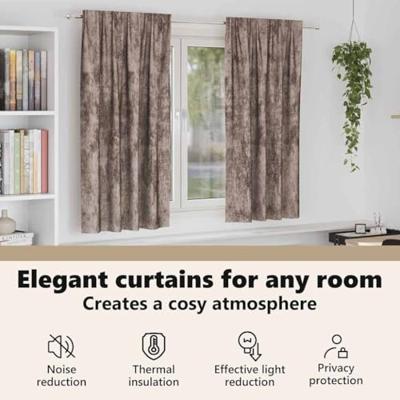 VidaXL Velvet gordijnen 2 pcs cappuccino 175 x 140 cm fluweel