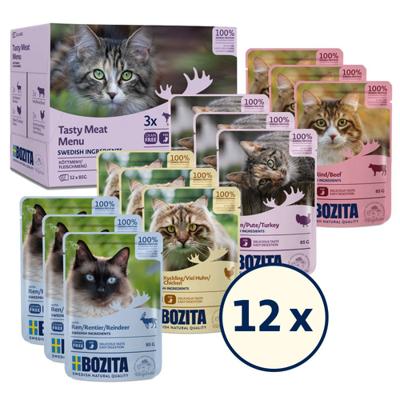 Bozita vlees multipack natvoer kat 12 x 85 g