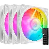 Cooler Master mobius 120p argb 120x120x25 case fans (wit, 3 stuks, 120 x 120 x 25 mm, pwm) - thumbnail
