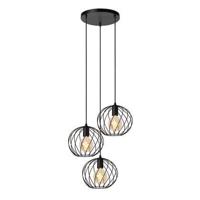 Lucide DANZA - Hanglamp - Ø 50 cm - 3xE27 - Zwart - thumbnail