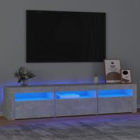 Tv-meubel met LED-verlichting 180x35x40 cm betongrijs - thumbnail