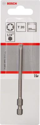 Bosch Accessoires bit extra-hard t20, 89 mm 1st - 2607001652 Bosch Accessoires bit extra-hard t20, 89 mm 1st - 2607001652