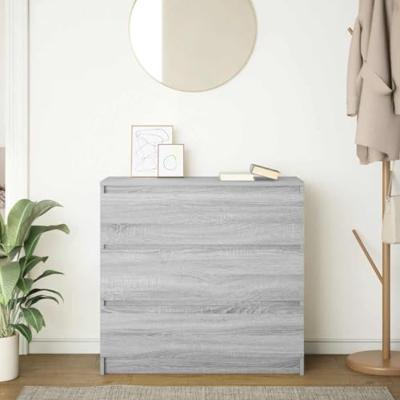 Dressoir 80x35x76 cm spaanplaat grijs sonoma