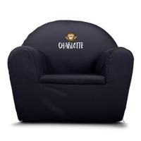 Kinderfauteuil met naam bedrukken - Blauw - thumbnail