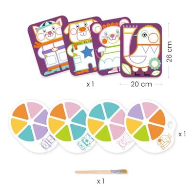 DJECO palet schilderij paars