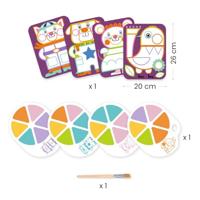 DJECO palet schilderij paars - thumbnail