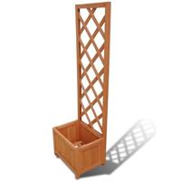 VidaXL Plantenbak met klimrek 40x30x135 cm - thumbnail