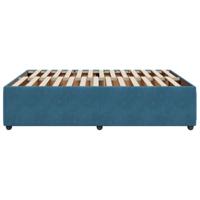 Bedframe fluweel blauw 140x190 cm - thumbnail