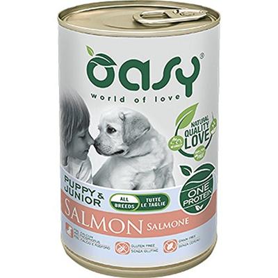 OASY One Protein Puppy & Junior Medium/Large Salmon - natvoer voor honden - 400g
