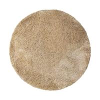 PTMD Jups Beige fabric handwoven carpet round M - thumbnail