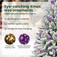 Kunstkerstboom met 150 LED Groen en Wit 150 cm PVC en Metaal - thumbnail
