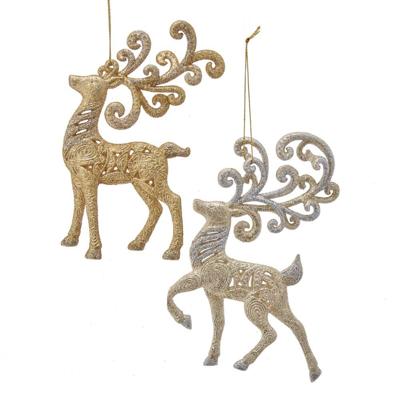 Gold/Platinum Reindeer ASS kerstbal kerst Kurt S. Adler - Kurt s adler Gold/Platinum Reindeer ASS kerstbal kerst Kurt S. Adler - Kurt s adler