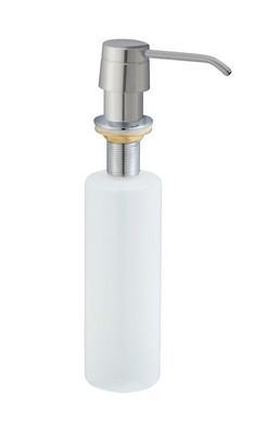 Wiesbaden inbouw zeeppompje geb.staal kunststof fles 250ml Wiesbaden inbouw zeeppompje geb.staal kunststof fles 250ml