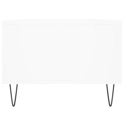 Salontafel 90x50x36,5 cm bewerkt hout wit