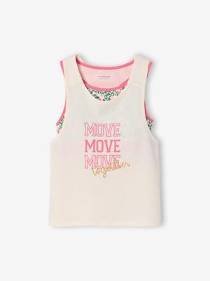 Meisjeshemdje met beha's ecru