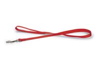 Hondenriem van nylon 100cm x 20mm rood - thumbnail