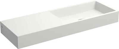 Clou Mini Wash Me fontein 56x19cm links zonder plug Aluite Wit mat CL/03.13138 Clou Mini Wash Me fontein 56x19cm links zonder plug Aluite Wit mat CL/03.13138