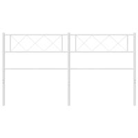 Hoofdbord 120 cm metaal wit - thumbnail
