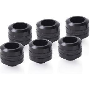 Alphacool Eiszapfen PRO 16 mm HardTube Fitting G1/4 - Deep Black verbinding