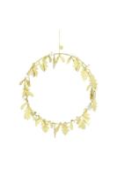 Zusss Metalen Krans Met Blaadjes 30Cm Goud - thumbnail