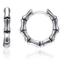 Stalen oorringen mannen zilverkleurig Keltisch Ghotic - thumbnail