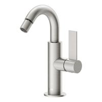 Bidetmengkraan Tres Project Hendel Uitloop Gebogen 16,5 cm Rond RVS Tres - thumbnail