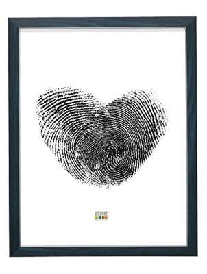 Deknudt Blauwe fotokader met rand in zilver 9x13 S41VK6 Deknudt Blauwe fotokader met rand in zilver 9x13 S41VK6