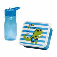 Picknickhouder met Fles Mondex Blauw Dinosaurus - thumbnail
