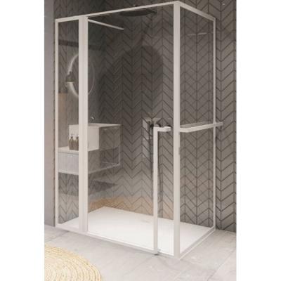 Douchecabine Riho Lucid XL GD203 Omkeerbaar Verstelbaar Aluminium 200x110x100 cm Mat Zwart Riho