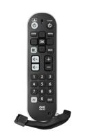 One For All Zapper+ URC6820 Universele afstandsbediening voor de tv, bediening van 3 eindapparaten, tv-/smart tv-set, top box en audioapparatuur, grote toetsen, werkt gegarandeerd met alle merken van - thumbnail