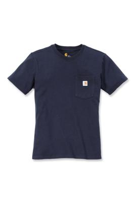 Carhartt Vrouwen Werkshirt met Borstzak Donkerblauw