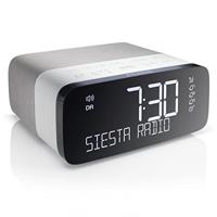 Pure P147504 Siesta Rise Bluetooth wekker (digitale radio, DAB en FM-wekker, Bluetooth, USB, AUX, Sleep-Timer, wekfunctie, CrystalVue Display, 20 zenderopslaglocaties), Wit - thumbnail