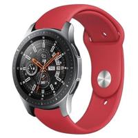 By Qubix - Compatible met Garmin Venu 2 / Garmin Venu 3 - Rubberen sportband - Rood - Compatible Garmin bandje - Bandbreedte: 22mm - thumbnail