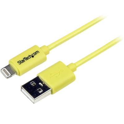 StarTech.com USB-kabel voor Apple Lightning naar USB, voor iPhone, iPod, iPad, 1 m, geel (USBLT1MYL)
