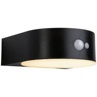 Paulmann 94730 Eileen PIR 2200K Wandlamp op zonne-energie Energielabel: G (A - G) 5.5 W Goud Zwart - thumbnail