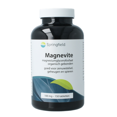 Springfield Magnevite Magnesium Glycerofosfaat 100mg Tabletten