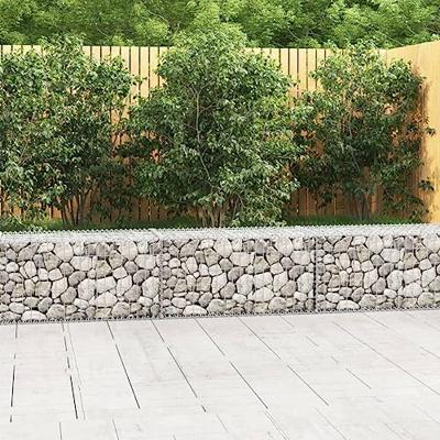VidaXL Schanskorfmuur met deksels 300x50x50 cm gegalvaniseerd staal