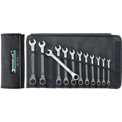 Stahlwille Steekringratelsleutelset | 12-delig sleutelwijdtes 8-19 mm | omschakelbaar | 1 stuk - 96411712 96411712